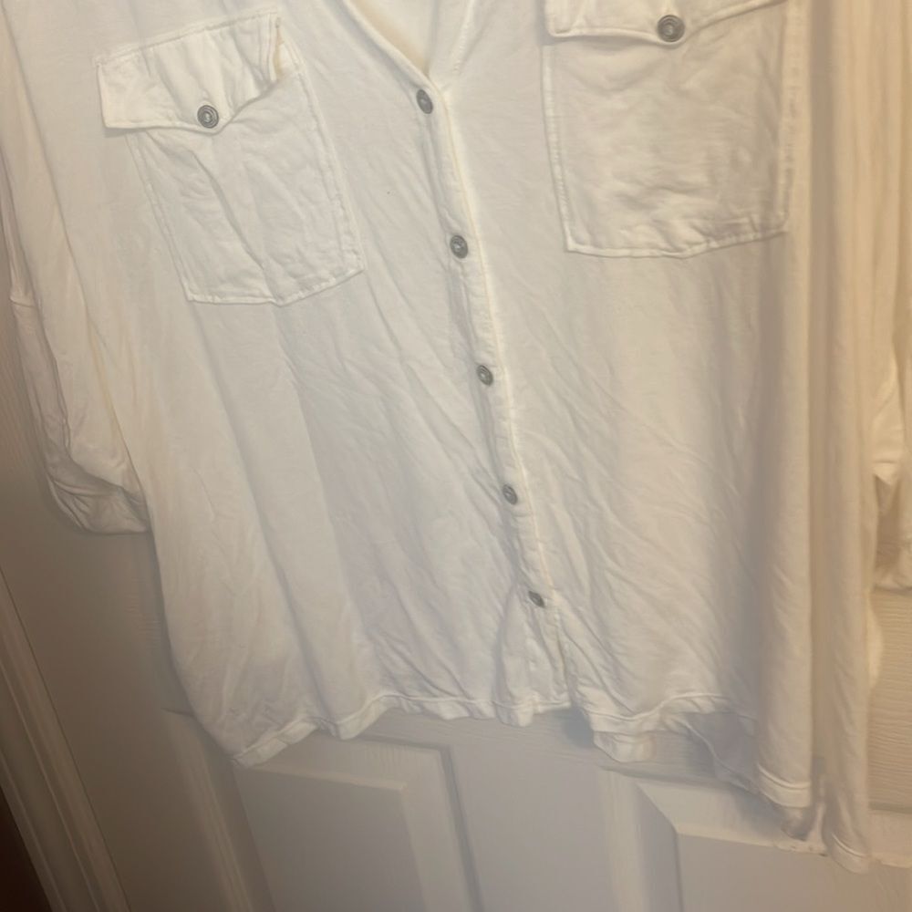 We The Free Free People Oversized cotton top extra small NWOT - Picture 3 of 7